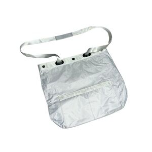 Heavy duty white rip stop tote bag